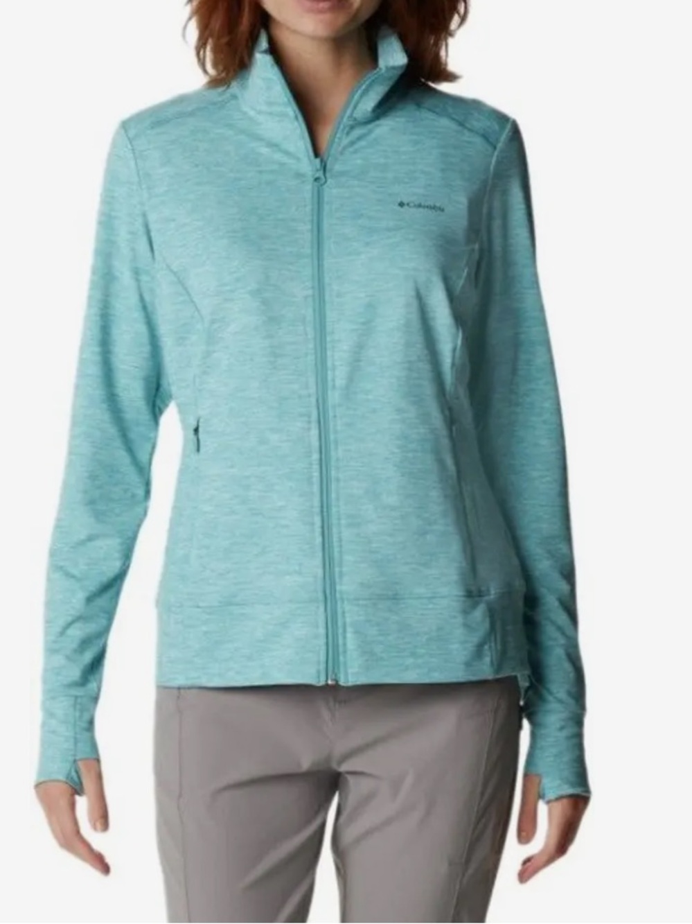Columbia Women’s Light Teal Full-Zip Utility Jacket